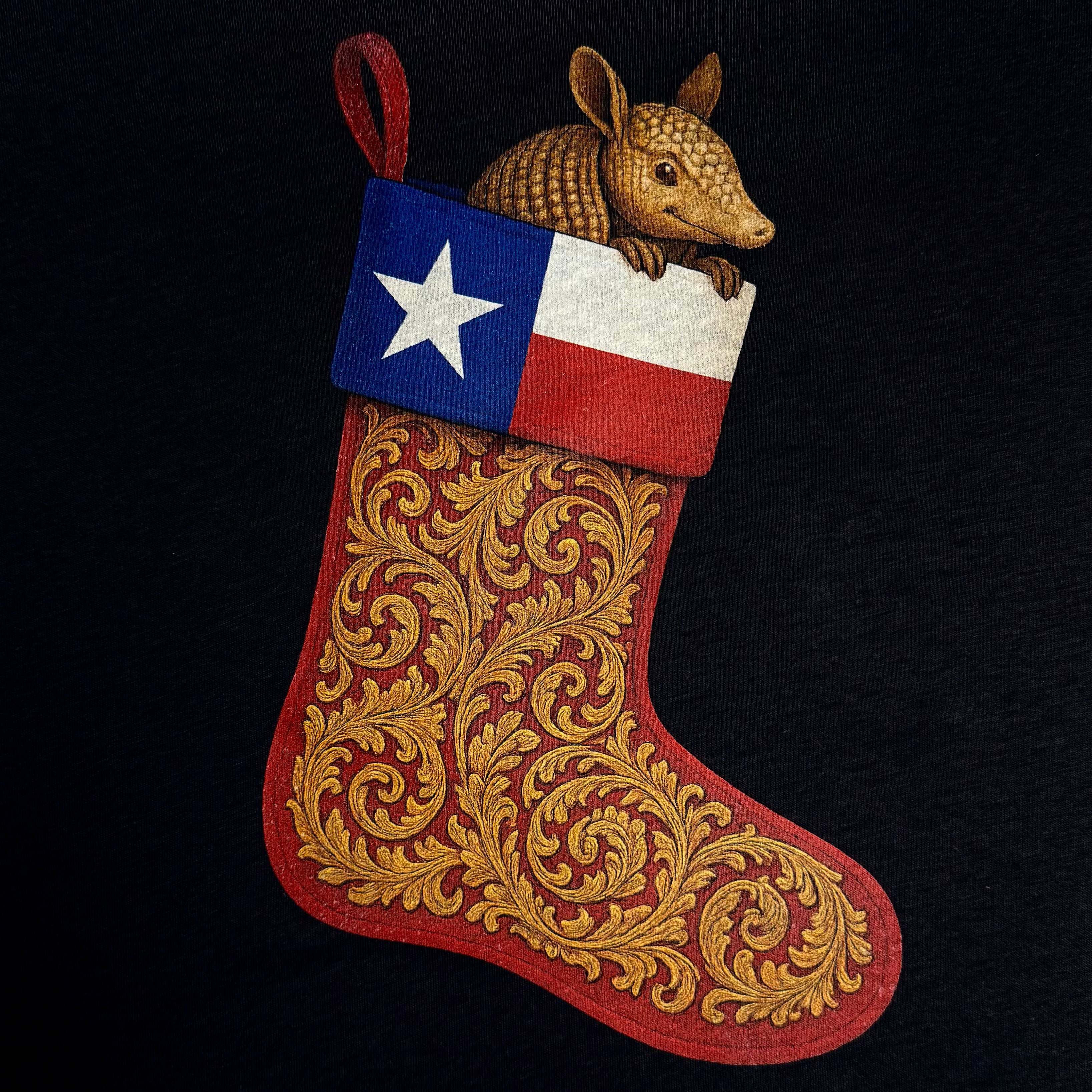 Armadillo stocking tee – American Scroll